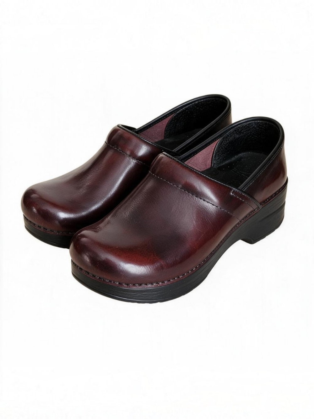 Dansko Professional Cabrio Women's Cordovab Leather Slip-On Clogs